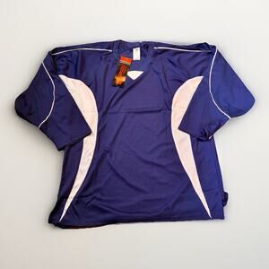 Kamazu Hockey Jersey XXL Blue Practice Blank Adult 27x35 Athletic NWT